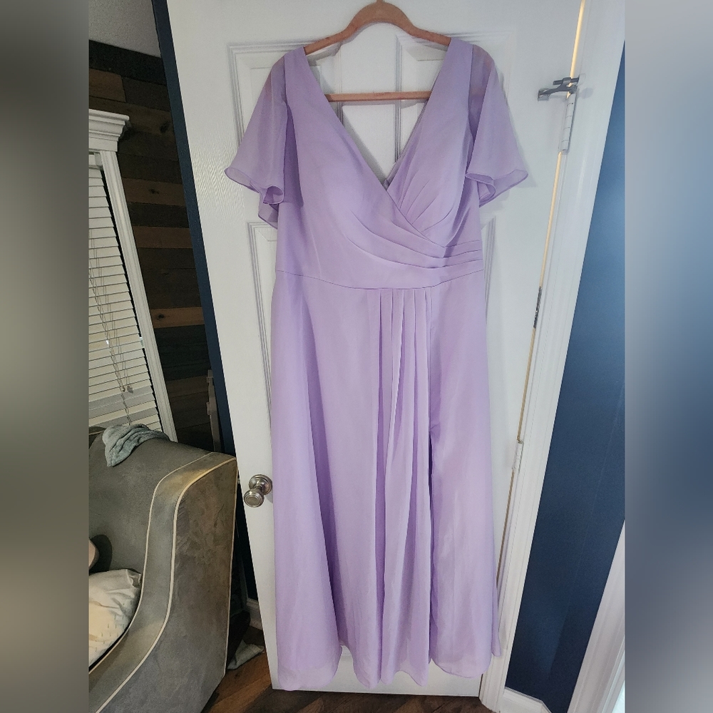 Lilac bridesmaid dress